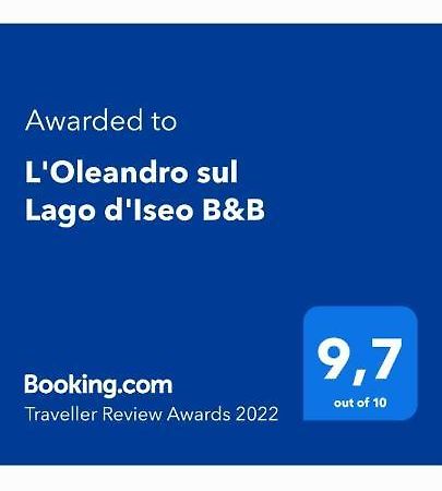 L'Oleandro Sul Lago D'Iseo B&B Sulzano Dış mekan fotoğraf