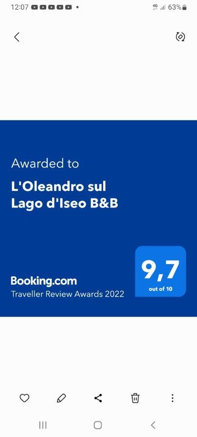 L'Oleandro Sul Lago D'Iseo B&B Sulzano Dış mekan fotoğraf